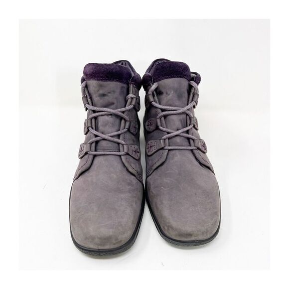 Women's Hotter Indulge Purple Nubuck Leather Ankle Boots US 7.5 - Picture 7 of 9